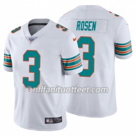Miesten Miami Dolphins NFL Pelipaita Josh Rosen 3 Nike Valkoinen Alternate 100th